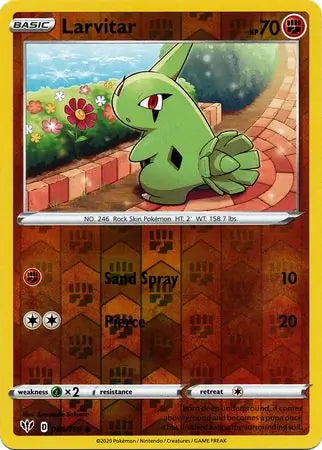 Darkness Ablaze Larvitar #86/189 reverse holo